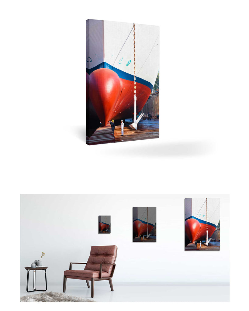 Umrüstung der MS Amadea in Bremerhaven