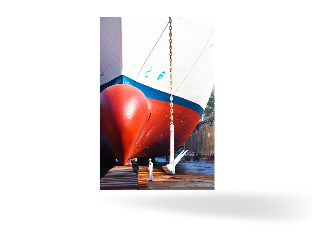 Umrüstung der MS Amadea in Bremerhaven