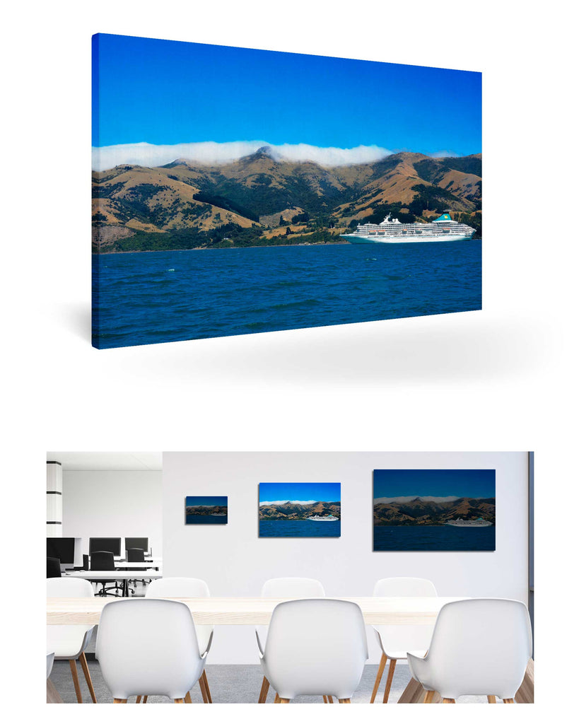 Akaroa, Neuseeland mit MS Artania