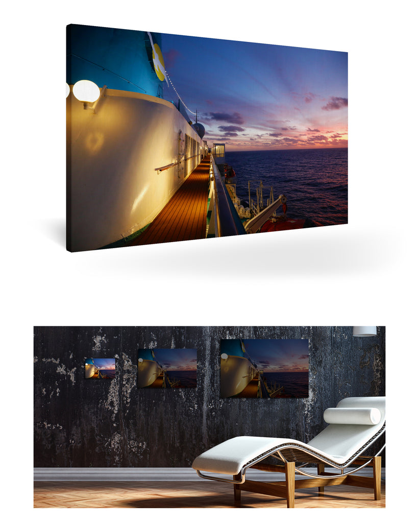 Sonnenuntergang mit MS Albatros