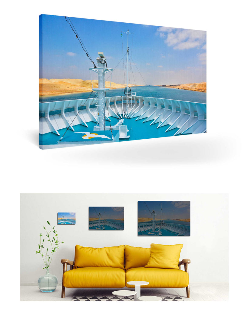 Sueskanal, Ägypten mit MS Artania