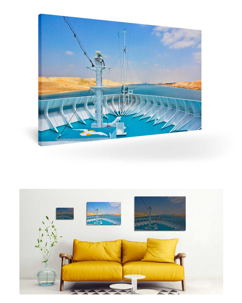 Sueskanal, Ägypten mit MS Artania