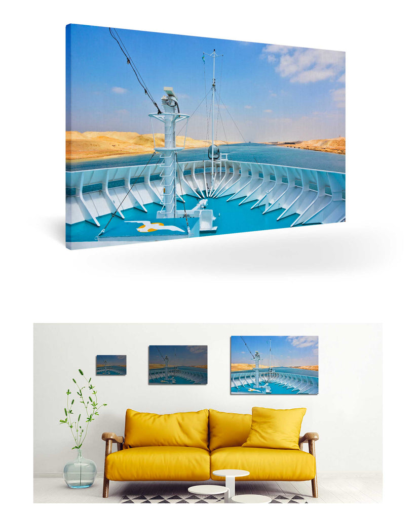 Sueskanal, Ägypten mit MS Artania