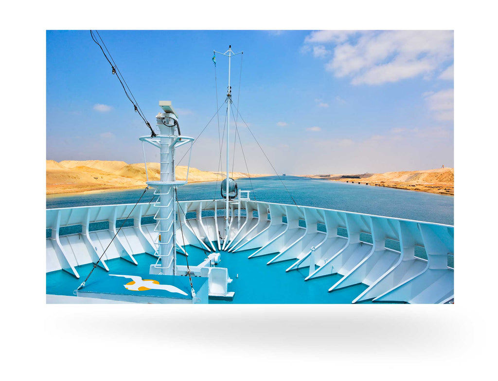 Sueskanal, Ägypten mit MS Artania